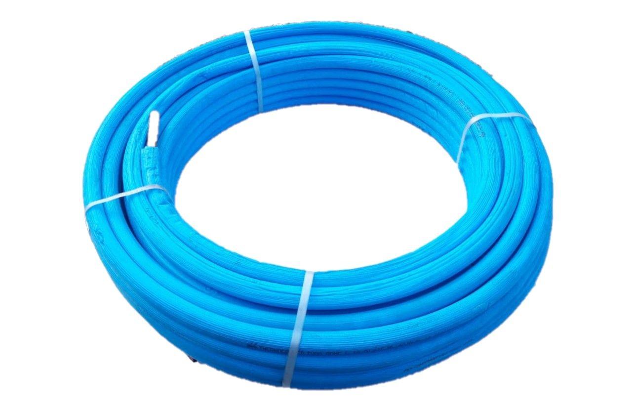 Pdm Thermocopper tubo rame preisolato blu diam. 15x1 rotolo da 36 metri lineari