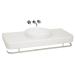 Vitra Water Jewels Portasalviette frontale codice 340-1330 per lavabi consolle da 100 con foro per catino d'arredo