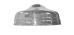 Soffione doccia classico ottone cromato G 1/2" con fori bugnati diametro 200 mm