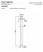 Zucchetti Braccio doccia a soffitto cromo lunghezza mm 300 codice Z93024