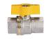 Effebi Valvola a Sfera Athena FF con Farfalla alluminio misura 1"  giallo codice 4212G206
