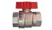 Effebi Valvola a Sfera ASTER FF con Farfalla ROSSA in alluminio misura 1" Codice 0821R406