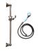 Zucchetti Delfiflu Delfi Asta saliscendi murale doccia completa di flessibile e doccia Bronzata codice Z92485.T