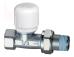 Far Valvola Termostatizzabile diritta cromata Attacco per tubo ferro articolo 1640 38 misura 3/8" confezione da 5 pz