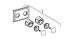 Geberit Set Placca con Manopole cromate lucide per Collettore Compact finitura bianco puro Ral 9010 codice 612.433.BM.1