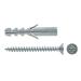 Fischer tasselli nylon "S"10V con vite codice  500265 - Confezione da 25 pz-