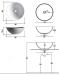Nic Design Flavia lavabo ciotola arancio codice 001001 diametro 46 cm
