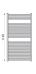 Zehnder Toga 2 termoarredo scaldasalviette TG120-60 ral 9016 - bianco-