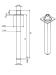 Signorini braccio doccia Sign a soffitto quadro da cm 11 per soffione doccia codice 91200800