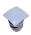 Silente Piletta in ottone da 1" 1/4 Click-Clack con tappo quadrato e bombato bianco codice 200FMSTPBCO senza troppopieno