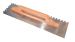 Frattone Americano dentato a due mani rettangolare cm 48,2 x cm 12,8 dente mm 10x10