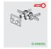 ﻿Teco 164 Duplex DN15 1/2" Placca Twin neutra Cromata codice D403011000