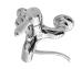 Gessi Romance Gruppo Vasca esterno monocomando con deviatore, flessibile, doccetta e supporto fisso cromo - impugnatura bianca codice 15319-031-101