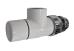 Runtal Radval Detentore con corpo reverso bianco articolo RB6F misura 1/2"