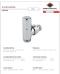 Poletti valvola a squadra Cylinder cromata da 1/2" serie  codice V30110B