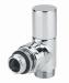 Poletti valvola a squadra Cylinder cromata da 1/2" serie  codice V30110B