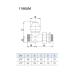 Watts Detentore micrometrico nichelato Corpo diritto Codice 1196UMSN12 DN Corpo 1/2" DN tubo 1/2"