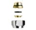 Sr-Rubinetterie Raccordo per tubo rame a tenuta O-ring finitura Cromo codice 0481-1900C0D0 misura diam. 14 x 24/19