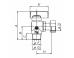 Enolgas Bon Gas Rubinetto a sfera per gas combustibili a squadra maschio per scaldabagno misura - 3/4" X 3/4" - ISO  codice G0326N37