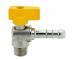 Enolgas Bon Gas G.0314 Rubinetto a sfera per gas combustibili maschio con portagomma UNI7141 - 1/2" - ISO codice G0314N04