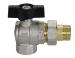 Effebi Valvola a sfera a squadra per COLLETTORE F/codola e girello con farfalla in alluminio nera misura 3/4" codice 2077N405