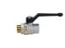 Effebi Valvola a Sfera ASTER MF con Leva NERA in alluminio misura 3/8" Codice 0802N403
