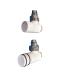 Tubes Set Valvola Termostatizzabile e Detentore ad Angolo per Rame o Multistrato con Codolo da 3/8" Bianco Standard Ral 9010 lucido come foto