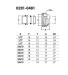 Sr-Rubinetterie Raccordo per tubo rame a tenuta O-ring finitura Cromo codice 0481-1900C0D0 misura diam. 14 x 24/19