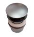 Silente Piletta in ottone da 1" 1/4 click-clack con tappo tondo e bombato Cromo Satinato codice PILCTPCLCLCSAT con troppopieno