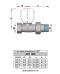 Far Valvola Termostatizzabile diritta cromata Attacco per tubo ferro articolo 1640 12 misura 1/2" confezione da 10 pz
