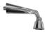 Braccio Doccia Pesante in Ottone Cromato con Soffioncino Orientabile attacco da 1/2"