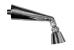 Braccio Doccia Pesante in Ottone Cromato con Soffioncino Orientabile attacco da 1/2"