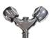 Rubinetto Doppio a Y con due attacchi M 3/4" presa a muro M 1/2" Maniglie in Zama Cromata cromo codice 7867.00ZC come foto