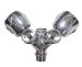 Rubinetto Doppio a Y con due attacchi M 3/4" presa a muro M 1/2" Maniglie in Zama Cromata cromo codice 7867.00ZC come foto