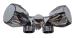 Rubinetto Doppio a Y con due attacchi M 3/4" presa a muro M 1/2" Maniglie in Zama Cromata cromo codice 7867.00ZC come foto