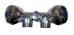 Rubinetto Doppio a Y con due attacchi M 3/4" presa a muro M 1/2" Maniglie Piccole in Zama Cromata cromo codice 7867.00ZCCBLU