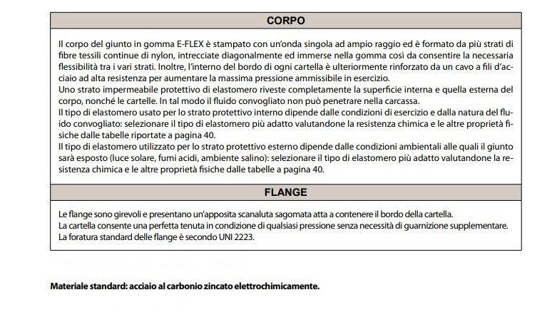 Emiflex Giunto Antivibrante in Gomma Flangiato FSFA-NN DN 25 (1") - PN 10/16 Codice 0300025