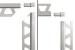 Schluter System Angolo esterno ed interno 90° alluminio anodizzato lucido per profili in acciaio Quadec-A modello EV/Q125ACG spessore 12,5 mm