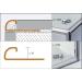 Schluter System Angolo esterno 90° per profili arrotondati in Acciaio Inossidabile V2A Rondec-E modello E/RO100E spessore 10 mm