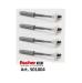 Fischer set 4 pezzi Elementi di fissaggio per vasi e bidet WB2 inox art. 501004